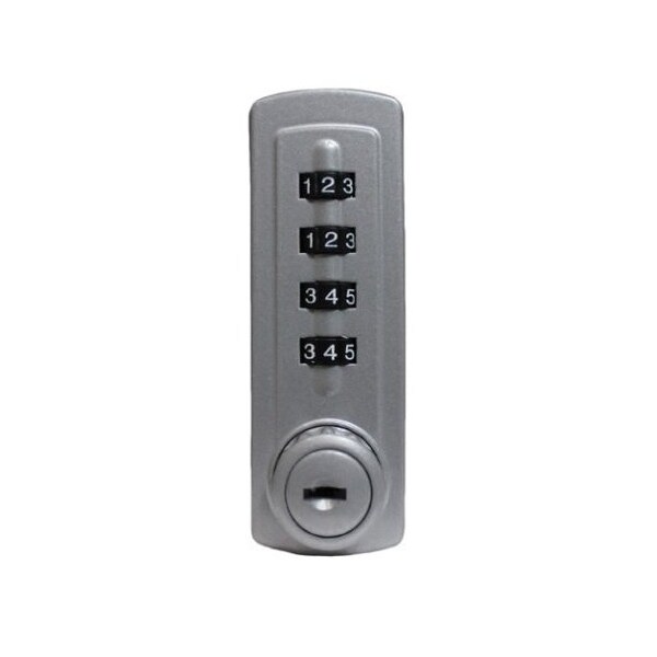 Gemini Mechanical Combination Cabinet Lock Silver Right Handed Horizontal